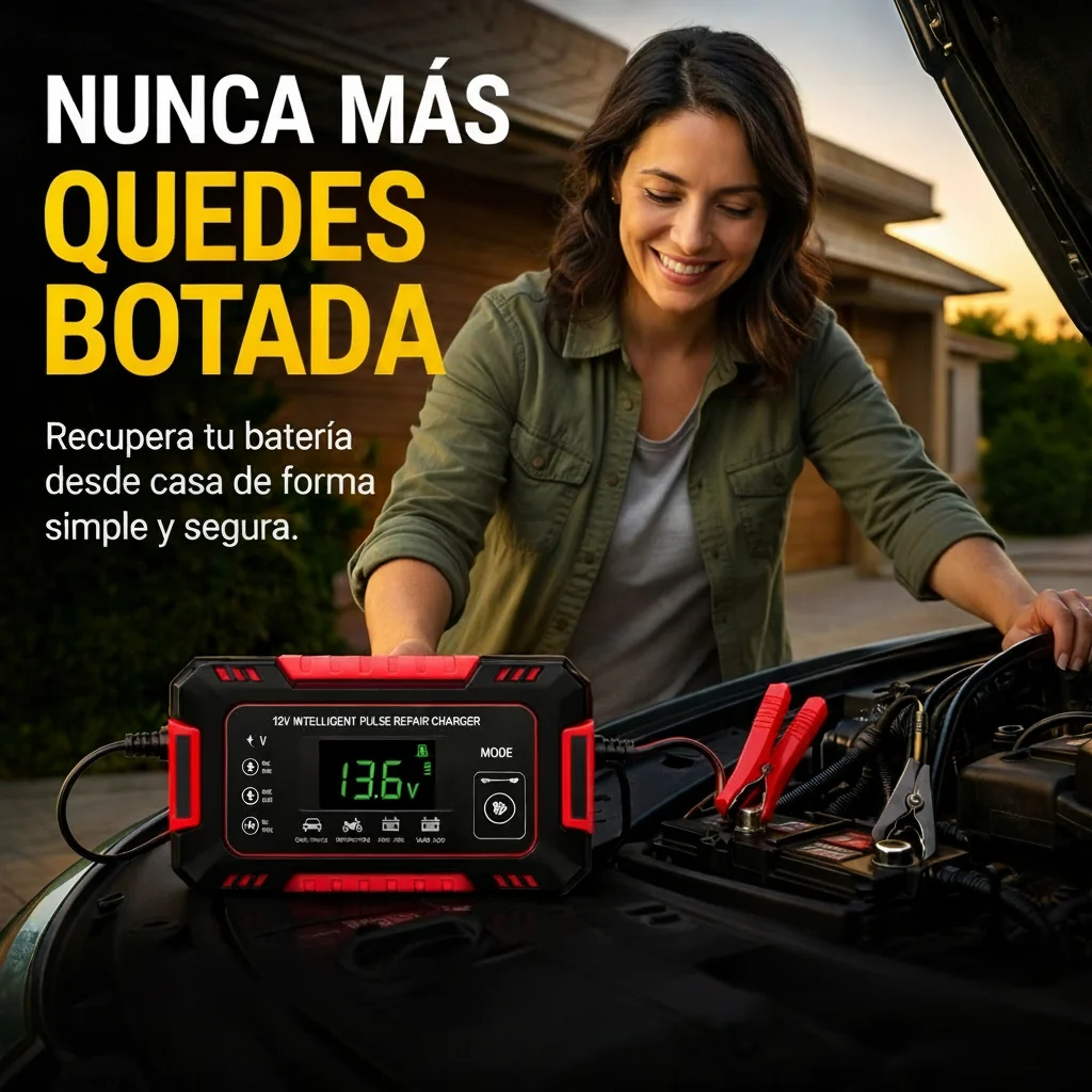 CARGADOR REPARADOR DE BATERIAS PARA AUTO