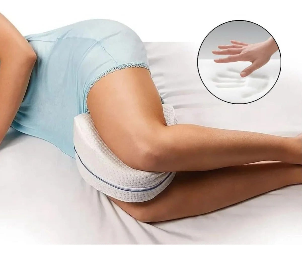 Cojín Ortopédico para Piernas — Duerme sin Dolor desde la Primera Noche
